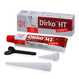 Elring DIRKO HT (315 C) Flüssigdichtungssatz, rot, Silikonverbindung, Tube 70 ml