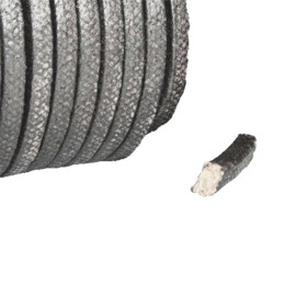 Vetkoord / gevlochten pakking / Stopbuspakking, 6 x 6 mm (per meter), ICP 907G